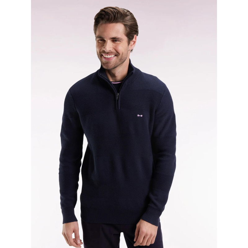 Pull polo brighthoney bleu marine homme - Eden Park
