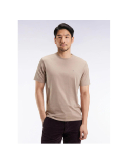 T-shirt uni logo beaver beige homme - Eden Park