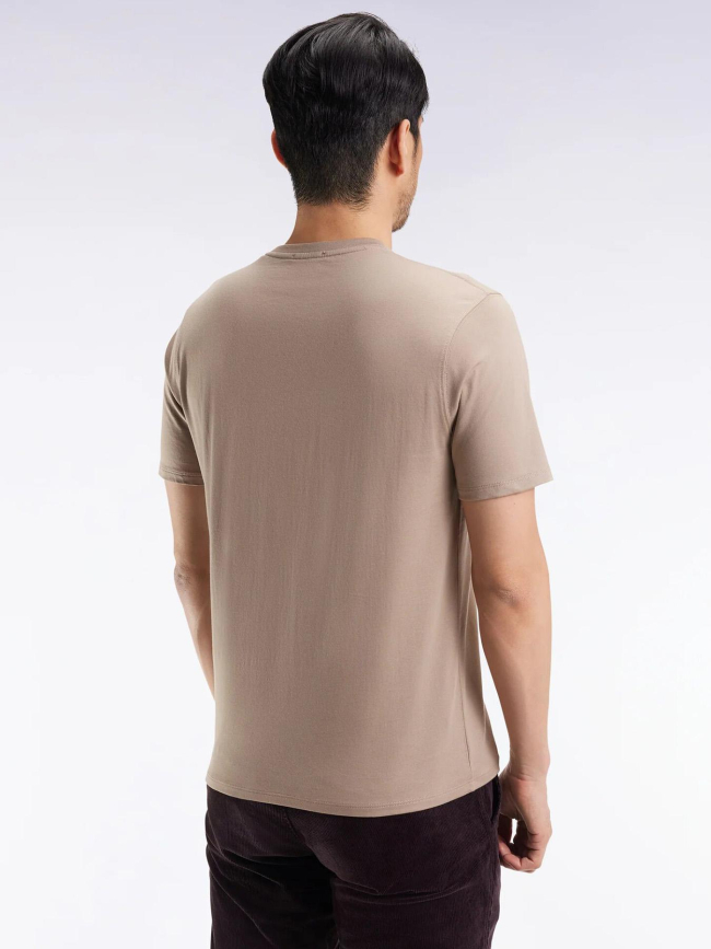 T-shirt uni logo beaver beige homme - Eden Park