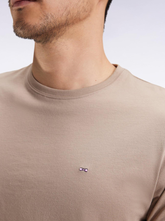 T-shirt uni logo beaver beige homme - Eden Park