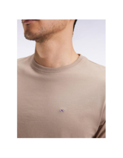 T-shirt uni logo beaver beige homme - Eden Park