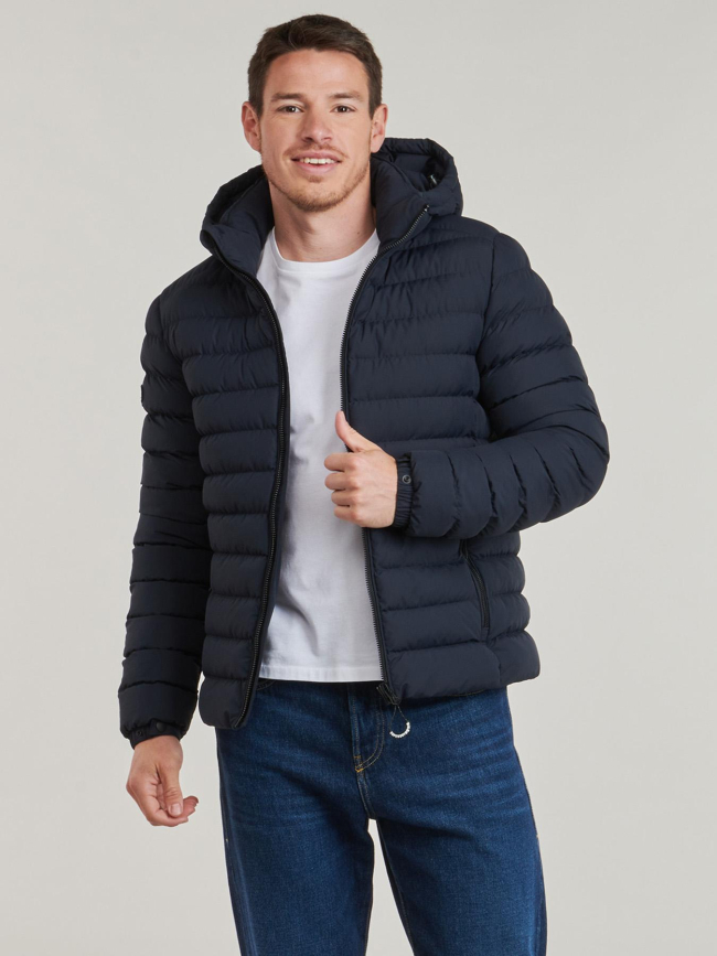 Doudoune à capuche fuji bleu marine homme - Superdry