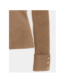 Pull col v moove marron femme - Morgan