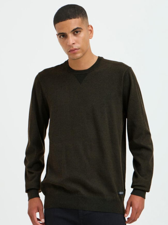 Pull uni bruton kaki homme - Blend