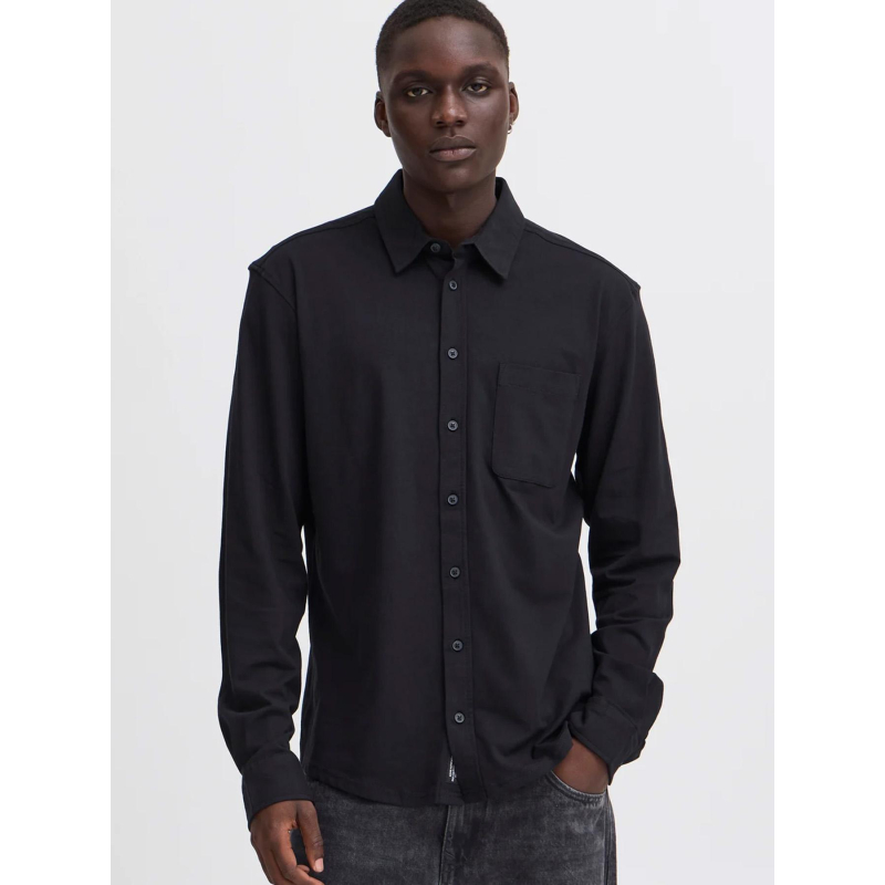 Chemise manches longues bhalo bleu marine homme - Blend