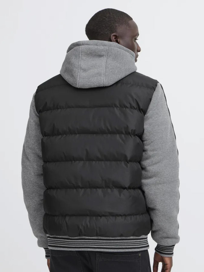 Blouson bi-matière bhernie noir gris homme - Blend
