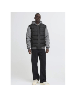 Blouson bi-matière bhernie noir gris homme - Blend