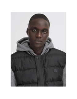 Blouson bi-matière bhernie noir gris homme - Blend