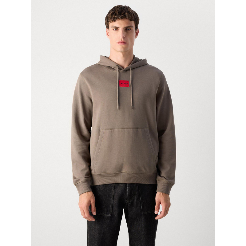 Sweat à capuche daratschi medium gris homme - Hugo
