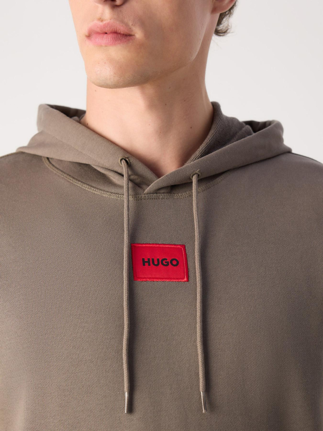 Sweat à capuche daratschi medium gris homme - Hugo