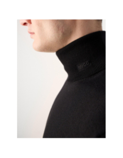 Pull col roulé laine san thomas noir homme - Hugo