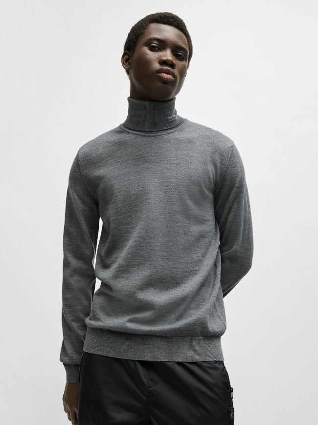 Pull col roulé san thomas gris homme - Hugo