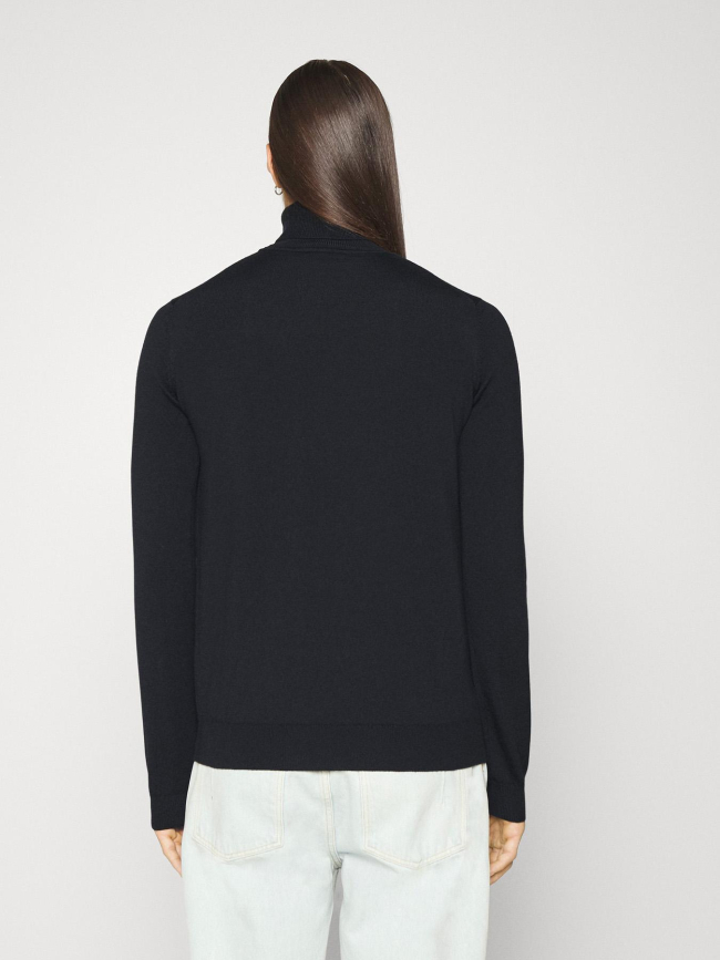 Pull col roulé en laine san thomas bleu marine homme - Hugo