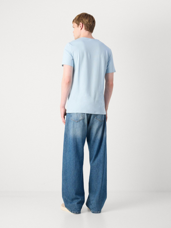 T-shirt slim stretch bleu ciel homme - Calvin Klein