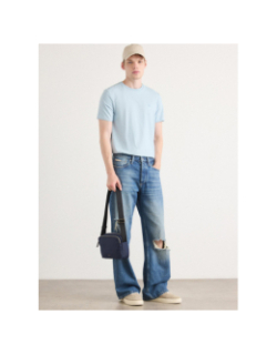 T-shirt slim stretch bleu ciel homme - Calvin Klein