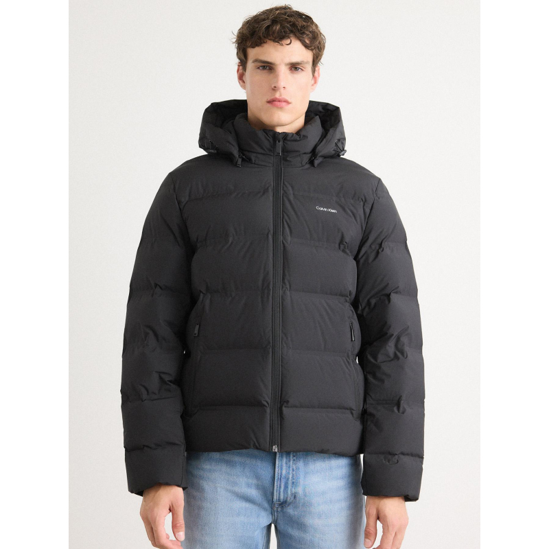 Doudoune quilted bonded noir homme - Calvin Klein