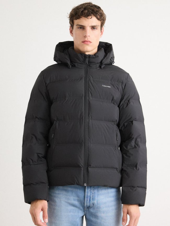 Doudoune quilted bonded noir homme - Calvin Klein