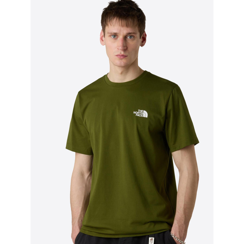 T-shirt simple dome woodland vert homme - The North Face