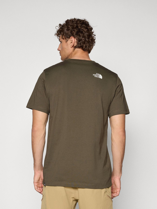 T-shirt simple dome kaki homme - The North Face
