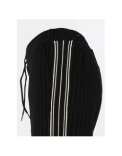 Pantalon rayé slim noir femme - Le Temps Des Cerises