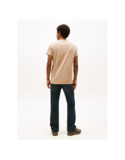 T-shirt ajusté xslim marron homme - Tommy Jeans