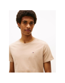 T-shirt ajusté xslim marron homme - Tommy Jeans