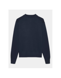 Polo uni slim placket bleu marine homme - Tommy Jeans