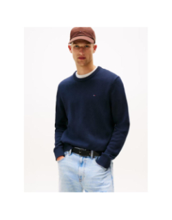 Pull uni slim bleu marine homme - Tommy Jeans