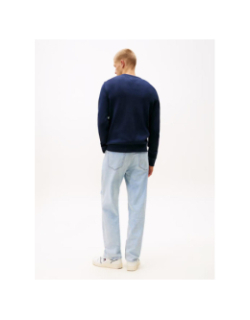 Pull uni slim bleu marine homme - Tommy Jeans