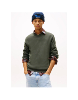 Pull uni slim kaki homme - Tommy Jeans