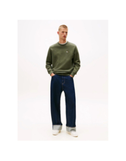 Sweat regular badge kaki homme - Tommy Jeans