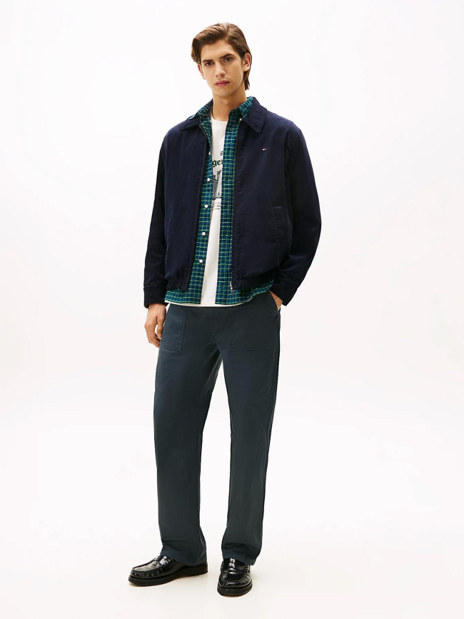 Veste réversible ivy bleu marine kaki homme - Tommy Hilfiger