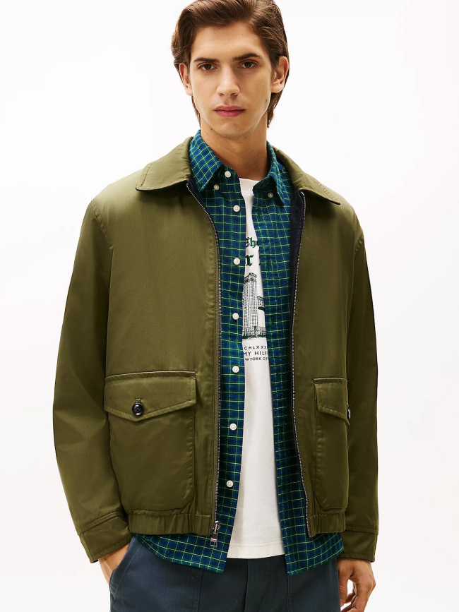 Veste réversible ivy bleu marine kaki homme - Tommy Hilfiger
