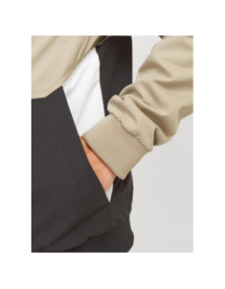 Veste colorblock rush marron noir homme - Jack & Jones
