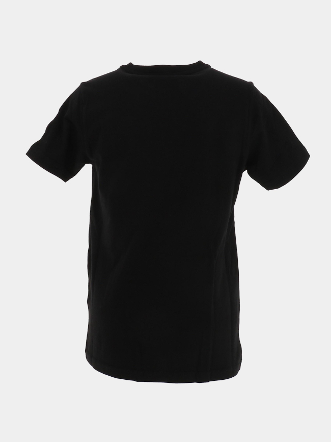 T-shirt zephir noir enfant - Helvetica