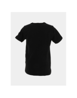 T-shirt zephir noir enfant - Helvetica