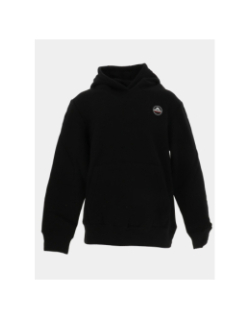 Sweat à capuche monaco noir enfant - Helvetica