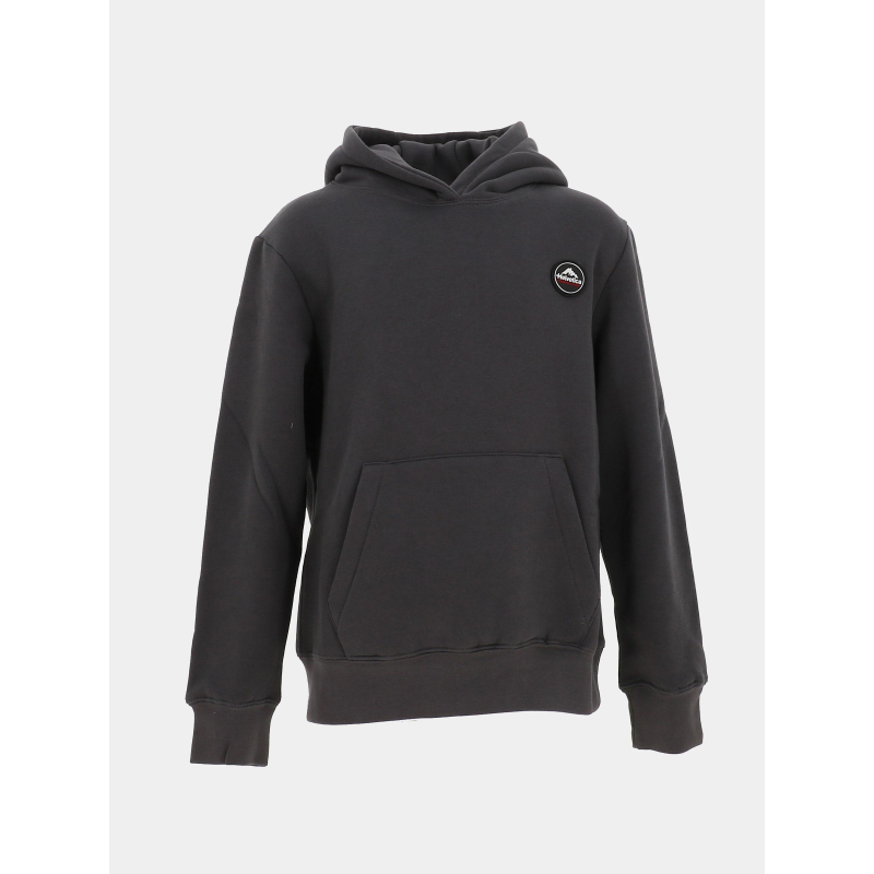 Sweat à capuche monaco gris enfant - Helvetica