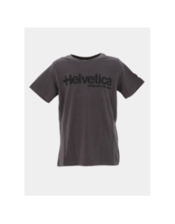 T-shirt nolan gris foncé enfant - Helvetica