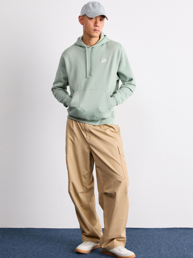 Sweat à capuche nsw club horizon vert homme - Nike