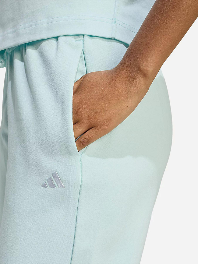 Jogging droit fleece halmin bleu femme - Adidas