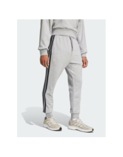Jogging 3s gris chiné noir homme - Adidas