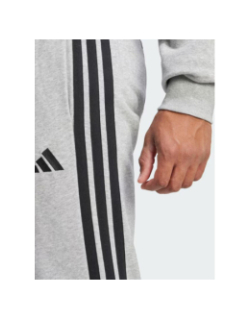 Jogging 3s gris chiné noir homme - Adidas