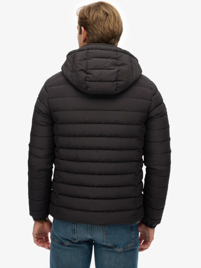 Doudoune à capuche fuji noir homme - Superdry