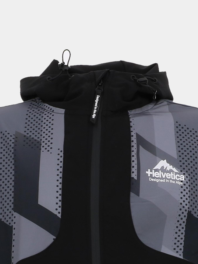 Veste à capuche denis gris homme - Helvetica