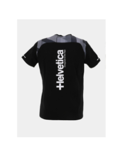T-shirt denis noir gris homme - Helvetica