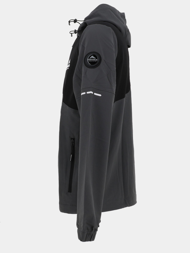 Veste à capuche swindon gris homme - Helvetica