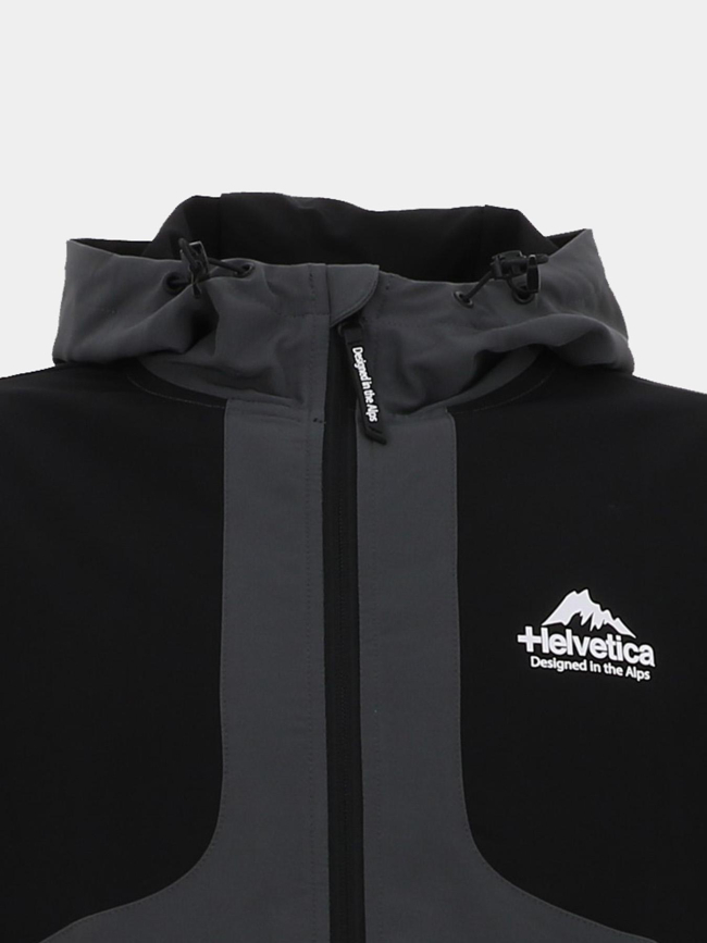 Veste à capuche swindon gris homme - Helvetica
