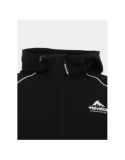 Veste à capuche wells noir homme - Helvetica
