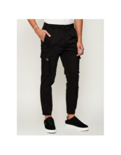 Pantalon cargo skinny twill noir homme - Calvin Klein Jeans